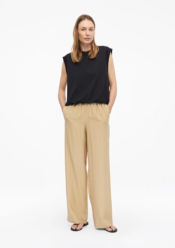 Pantalon large s.Oliver marron taille 40 en coupe longue fluide - 7