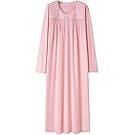 Keyocean Nightgowns for Women, 100% Cotton Soft Lightweight Comfy Ladies Nightdress