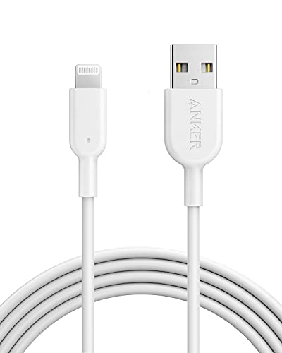 Anker PowerLine II Lightning Cable 6ft with USB-A connector in white