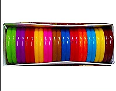 Elegance All in one Multicolour Bangles Silk Thread Jewellery Making (Dimension - 10mm, Size - 2.6) - 1 Full Box