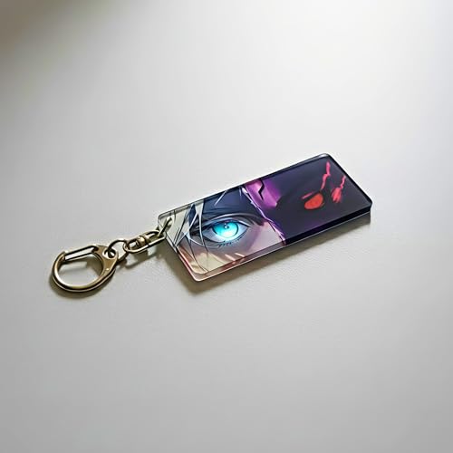 Image of Anime Acrylic Glowing Eyes Keychain | Luminous Eye Glow Key Ring | Premium Otaku Accessory for Bags, Bikes, Cars, Backpacks & Keys