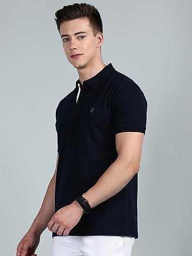 Image of Lux Cozi Men Cotton Solid Regular Fit Polo Shirt