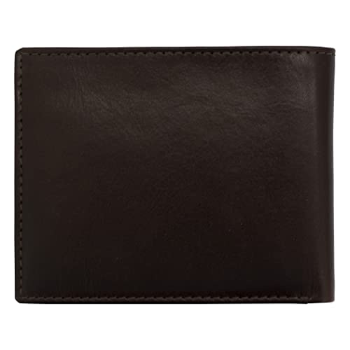 Smith & Wesson Bifold Wallet BLACK & DEEP BROWN Color, Men’s Birthday Gift, Handmade Bifold Wallet (Deep Brown)3