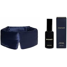 DEEP Sleep Gift Bundle - Gift Sleep This Season. Luxury Silk Sleep mask - Drowsy Midnight Blue Sleep mask and Drowsy Deep Sleep SOS Pillow Spray