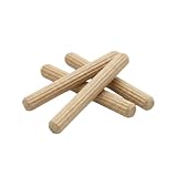 Tasselli in legno adatti per scaffali IKEA Kallax, perni di collegamento scanalati, ricambio 101339, 6 x 50 mm