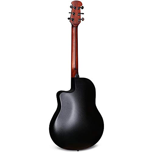 JTRHD Guitare Acoustique Folk Guitare Electric Box placage Grape Trou Ronde Retour Acoustique Guitare Acoustique pour Adultes et Enfants (Couleur : Black, Size : 41 inches) - Les Beatles, Paul McCartney, John Lennon, RIngo Starr, George Harrison JTRHD Guitare Acoustique Folk Guitare Electric Box placage Grape Trou Ronde Retour Acoustique Guitare Acoustique pour Adultes et Enfants (Couleur : Black, Size : 41 inches) – Image 7