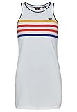 superdry vintage stripe vest dress vestito, bianco, 48 donna