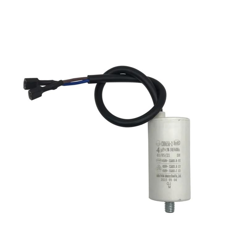 Réfrigérateur congélateur CBB65A-2 non polaire 1.5UF 2.5uF 3UF 4UF 5UF 6UF AC 450V 5%, condensateur de fonctionnement du moteur blanc(2.5UF)