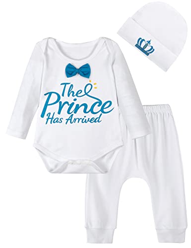 Image of COSLAND Coming Home Outfit for Baby Boy Prince Costume Newborn, White