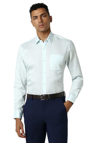Image of Peter England Men's Cotton Print Slim Fit Shirt