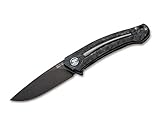 MKM Unisex – Erwachsene Taschenmesser Arvenis Carbon PVD, Schwarz, 20,3cm