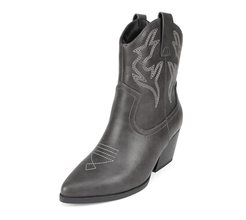 Image of Soda inchBLAZING inch ~ Women Western Bootie Pointe Toe with Low Heel (Wide Fit Available)