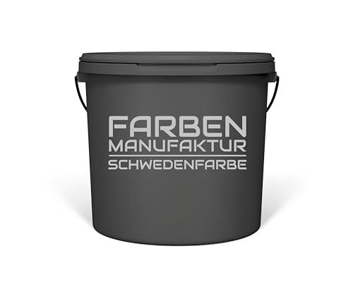 Farben Manufaktur - individuelle Farb(t)räume Schwedenfarbe Holzfarbe Holzlack Holzschutz Wetterschutzfarbe deckend 1L, Größe: 1L, Farbe: Schiefergrau