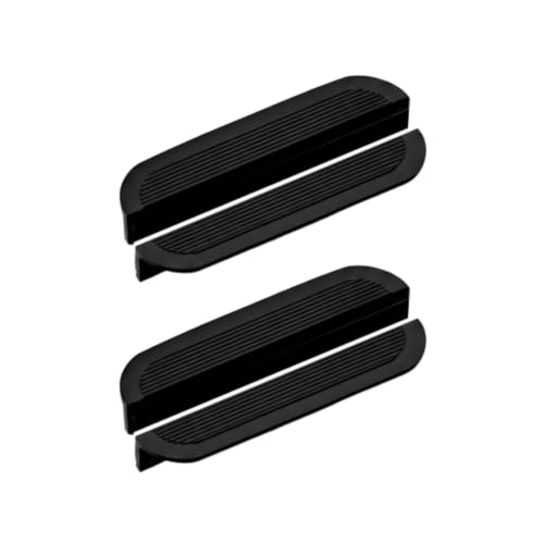 Image of VEZEL Aluminium Cabinet Handle /Wardrobe Handle, Knobs for Cabinets Handle - Modern Cabinet Pull for Wardrobe, Drawer & Cabinets Furniture, (Silk Black) 96mm - Pack of 4-| 3 Years Warranty |