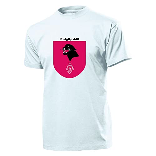 Panzerjägerkompanie 440 T-shirt PzJgKp Wuppertal Düren militaire blanc homme XXXL