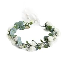 Flower Crown Floral Wreath Headband Floral Crown Wedding Festivals Photo Props Headpiece F01