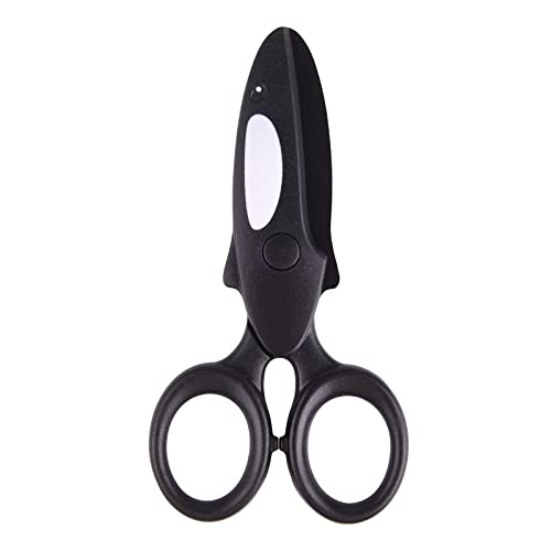 ASTARON Ciseaux de sécurité pour enfants, design en forme Dauphin mignon, ciseaux d'entraînement préscolaire, ciseaux plastique d'artisanat d'art pour l'école et le scrapbooking Cover