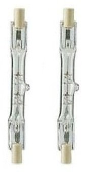 Twin Pack 300w 118mm Tungsten Linear R7s Halogen Floodlight Security Light Bulb