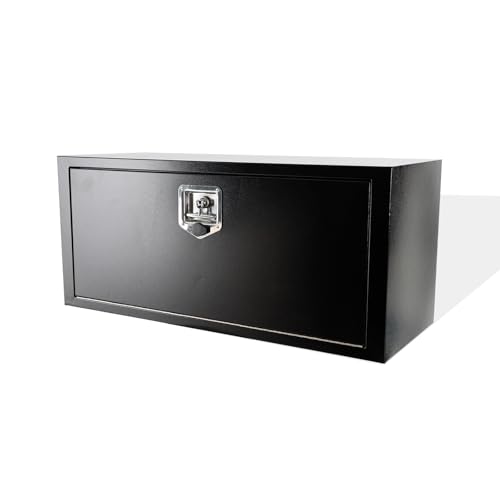 Weetron 36 Inch Underbody Tool Box Heavy Duty Underbody Truck Tool Box w/T-Handle Latch and keys for Pickup Truck Utility Tractor RV Waterproof Tool Chest For Storage & Organization-36 14 16 inch