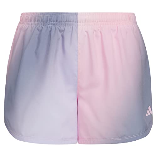 adidas Girls' Elastic Waistband Ombré Shorts