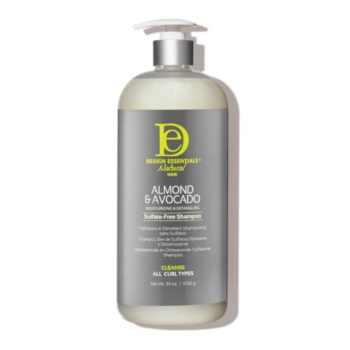Design Essentials Natural Almond & Avocado Sulfate-Free Shampoo, 32 fl oz.