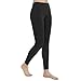 METARINO Women's Merino Wool Midweight Base Layer Pants Long Wool Leggings Thermal Underwear for Hiking,Skiing,Snowboarding,Black,Small