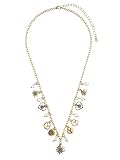 SIX Oktoberfest-Style Kette mit Kunststoffperlen und Hirschkopf-Motiv, Wiesn, Dirndl-Accessoire für Damen (638-958)