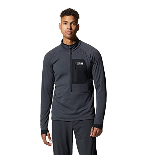Image of Mountain Hardwear Men's Polartec Power Grid Half Zip Jacket | Stylish and Warm Jacket for All Outdoor Adventures