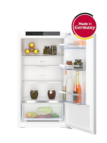 NEFF KI1312FE0, N 50, Einbaukühlschrank,102,5 x 56 cm, 165 L Kühlen, Made in Germany, Leise, Sicherheitsglas, FreshSafe Schublade, Eco Air Flow für konstante Innentemperatur, Flachscharnier