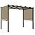 Universal Canopy Cover Replacement for 17x6.8 Ft Outdoor Pergola Structure, Garden Pergola Shade for Gazebo Patio Porch Balcony, Outdoor Waterproof Pergola Canopy Top(Cover Only) (Khaki)