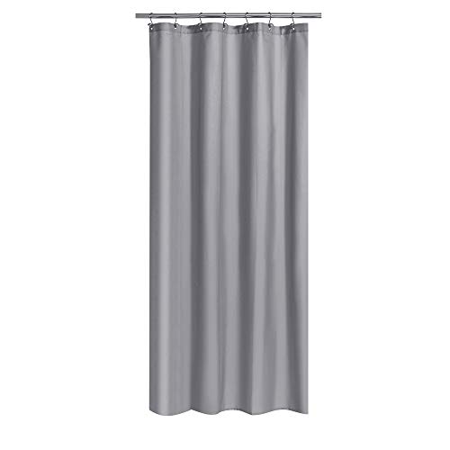N&Y HOME Hotel Quality Fabric Shower Curtain or Liner, Machine Washable, Water Repellent - Grey 36 x 72