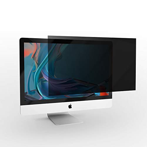 Luxtude 20 Computer Privacy Screen Filter (16:9)  Data Security Shield for High Clarity Widescreen Computer Monitor - Anti-Scratch & Anti-Glare Desktop Monitor Protector - UV & Blue Light Filter
