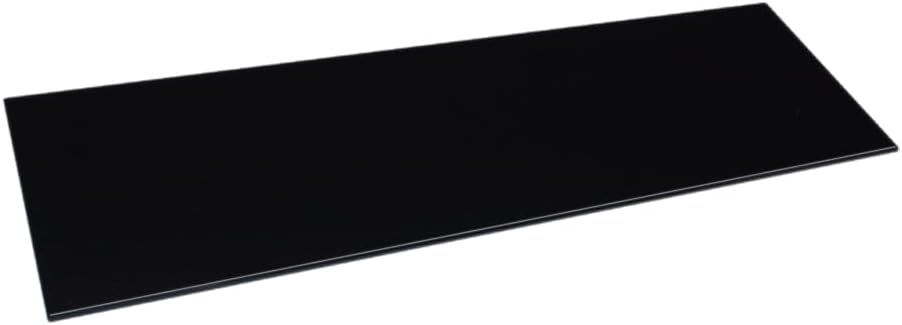 LTL Home Products Puzzle Glass Wall Shelf Kit, 11" x 36", Jet Silver