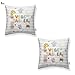 BricoLoco 2 housses frikis Peppa Coussin 45 x 45 cm Pigr linge de maison, canapé, lit cadeau décoratif, Merchandising, décoration salon, chambre, friki.