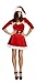 Smiffys Costume Fever da Donna da Babbo Natale, con Abito, Cappello, Spalline e Cinta