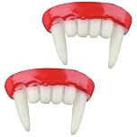 2 Pieces Halloween Vampire Teeth Fake Fangs Vampire Costume Accessories for Masquerade Theme Party Cosplay