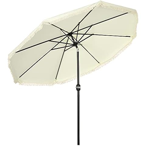 Outsunny Parasol inclinable rond 268 cm Cover