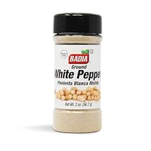 Badia Ground White Pepper, 2 oz Smooth, Mellow Heat and Delicate Flavor for Light Sauces, Soups, Poultry and Seafood