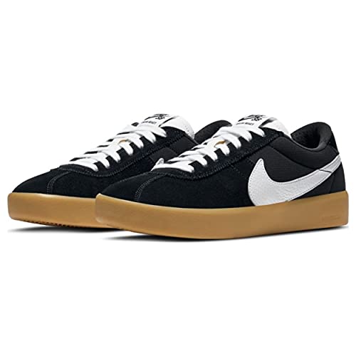 Nike SB Bruin React Men's Shoes - CJ1661 (Black/White - Gum Light Brown, Numeric_9)