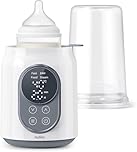 Nuliie Baby Bottle Warmer 10-in-1 with Digital LCD, Timer, Smart Temperature Control and Automatic Shut-Off, Food Warmer&Defrost BPA-Free Warmer for Breastmilk or Formula