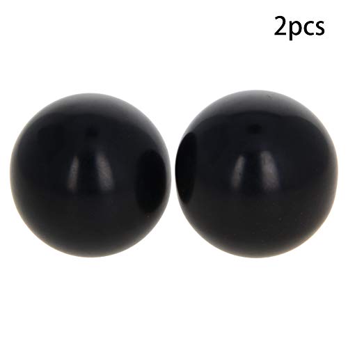 Othmro Thermoset Ball Knob M10 Female Threaded Machine Handle 35mm Diameter Smooth Rim Black 2pcs, M10x35 2pcs - Image 2