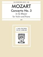 Concerto No. 3 in G Major for Violin and Piano (Carl Fischer Music Library, L862) 0825803098 Book Cover