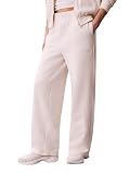Calvin Klein Women's Performance Brushed French Terry Straight Leg Joggers