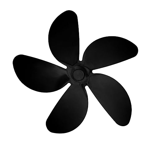 ABOOFAN Ventilateur À 5 Pales Pour Cheminées Extérieures/intérieures Alimentées Par La Chaleur En Alliage Daluminium Silencieux Et Efficace