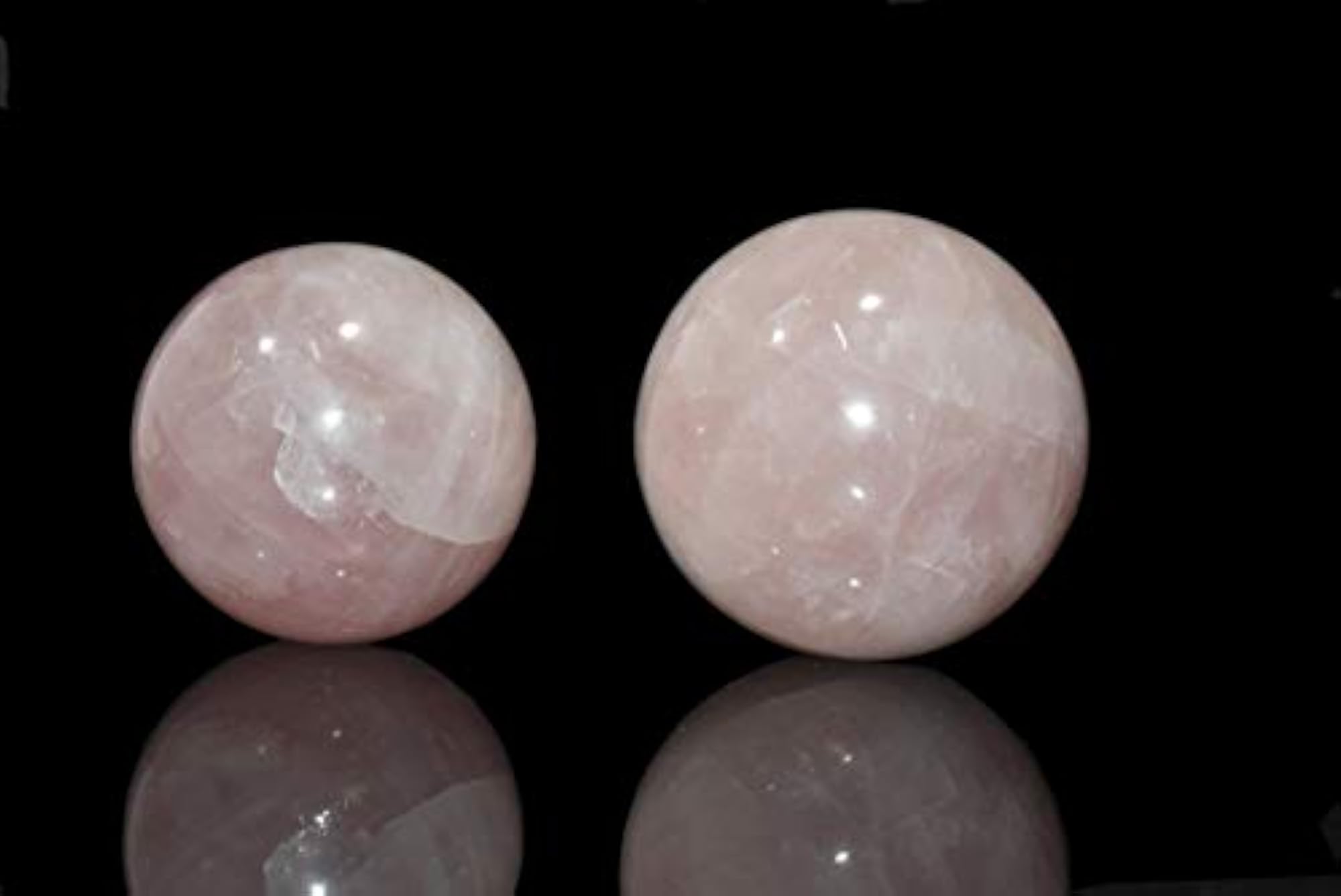 Rose Quartz Chakra Balancing Sphere, Natural Healing Crystal