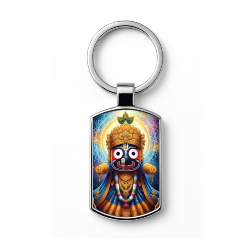 Image of Stylish Metal Keychains with Permanent Glossy Print - Inspirational Quotes & Spiritual Designs - Perfect Key chains for loved ones, Personal Use, Gifts & Return Gifts