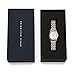 Daniel Wellington Ophelia Mini 25.5x22mm Beans Link Two-Tone White Gold Silver Oval Watch, Women's Vintage Small Wrist Watches with 316L Stainless Steel Link Strap
