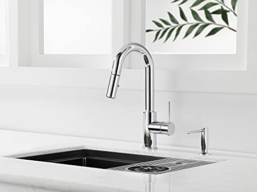 Aguastella ASF026CH Built In Soap Dispenser Chrome For Kitchen Sink With Soap Bottle Countertop Pump thumb #1