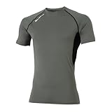 [グラディエーター] 【接触冷感・吸汗速乾・UVカット・消臭 夏用】コンプレッションウェア 作業用 G-817ドライパワーサポート半袖 アーミー L