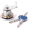 MAYABI Cylinder,Thumb-Turn Door lockThumb Turn Euro Cylinder Lock,Lock Cylinder Super Security Safe Deposit Box Anti-Theft Lock with Encryption Keys Copper Cylinder Door Barrel Lock
